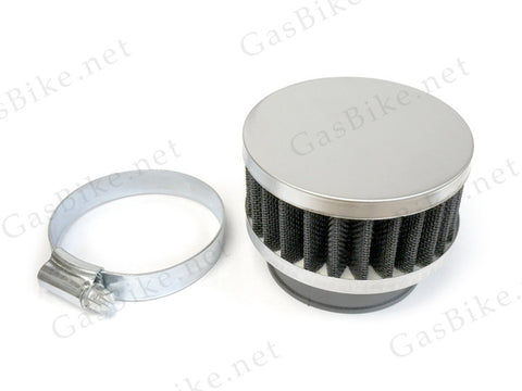 Round Air Filter High Performance - Silver - Gasbike.net
