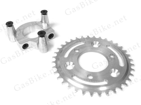 36 Tooth CNC Sprocket & Adapter Assembly - Gasbike.net