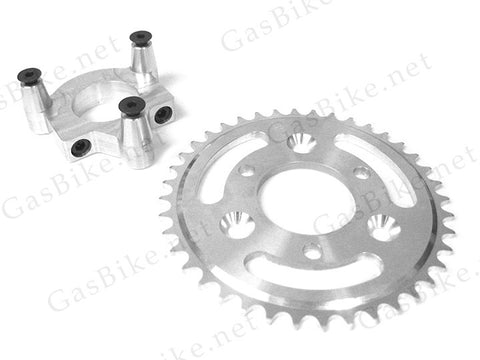 44 Tooth CNC Sprocket & Adapter Assembly - Gasbike.net
