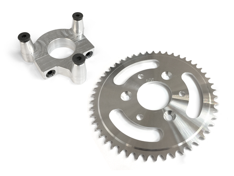 50 Tooth CNC Sprocket & Adapter Assembly - Gasbike.net