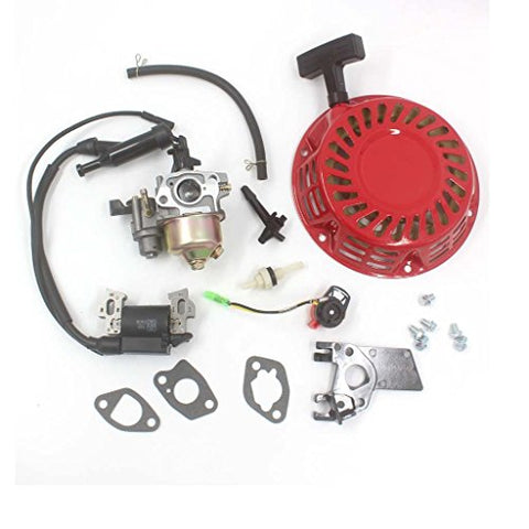 HURI Carburetor with Recoil Starter Ignition Coil for Harbor Freight Predator 212cc 6.5HP 5.5HP - Gasbike.net
