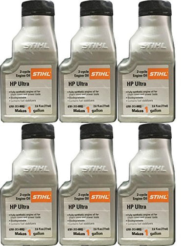 STIHL 0781 313 8002 2.6 Ounce High Performance Ultra 2 Cycle Engine Oil, 6 Pack - Gasbike.net