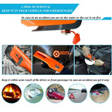 Emergency Tool Kit with LED Flashlight & USB Charger 7-in-1 Rescue Tool Vehicle Emergency Escape Tool with Window Breaker & Seat Belt Cutter Car Safety Hammer for Roadside / Automotive Emergency Kit - Gasbike.net