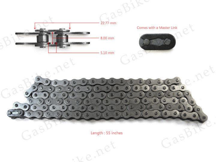 #415 Heavy Duty Bike Chain | Gasbike.net