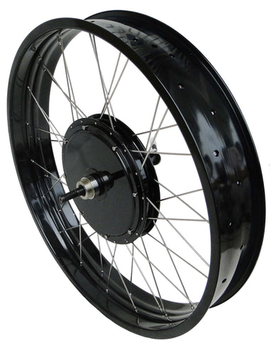 Tesla 26" Electric Conversion Fat Front Wheel - 48 V 1000 W (With Disc Brake and LCD) - Gasbike.net