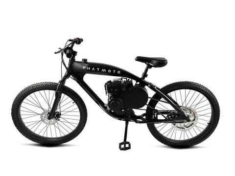 PHATMOTO™ Rover 2020 - 79cc Motorized Bicycle (Matte Black) - Gasbike.net