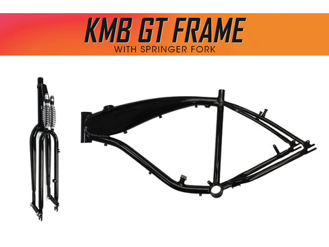 KMB GT Aluminum Bike Frame with Double Springer Fork - Gasbike.net