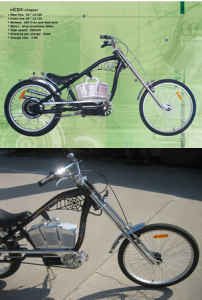 Raw 500W Electric Chopper Bicycle Bike Motorized Motor (Free Shipping) - Gasbike.net