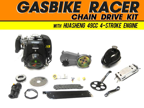 GasBike Racer Chain Drive Motorized Bicycle - Gasbike.net