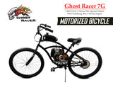 Ghost Racer 7G T-Belt Drive V-Mount Special Edition Motorized Bicycle - Gasbike.net
