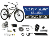 Silver Slant 66cc/80cc Motorized Bicycle - Gasbike.net